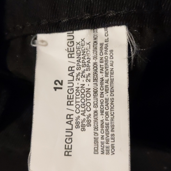 code blue black capri jeans size 12/30 - Picture 12 of 14